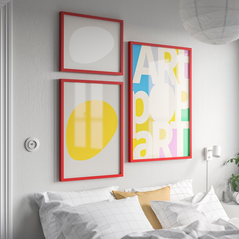 IKEA RÖDALM  (ИКЕА РÖДАЛМ)  -  Рамка, красная, 40x50 см