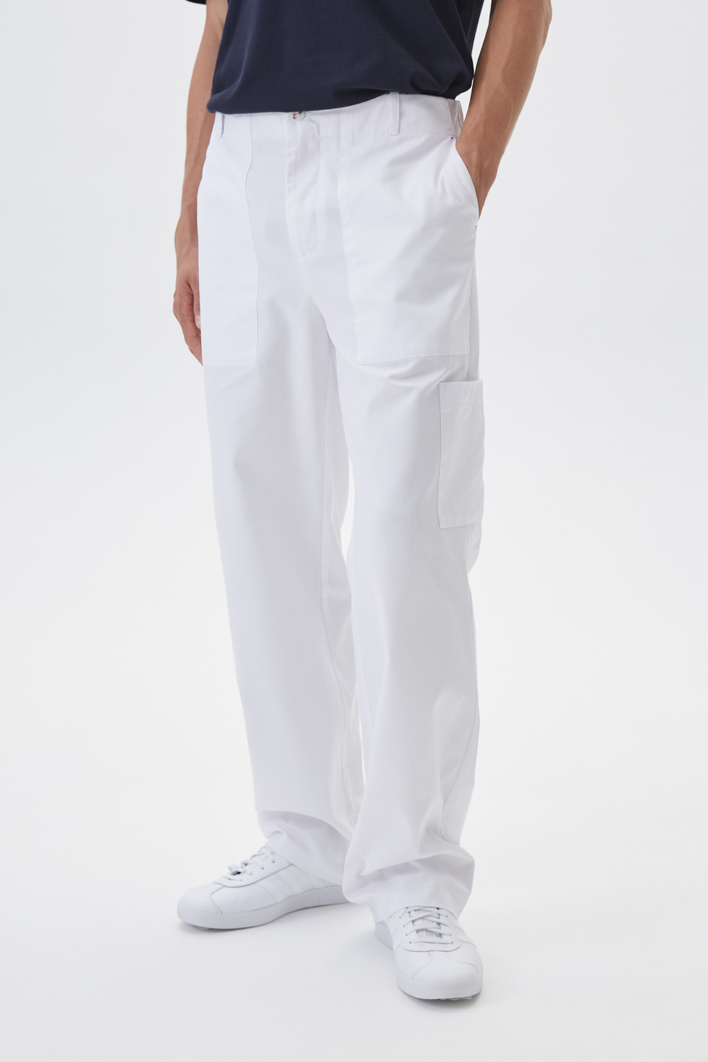 Брюки медицинские унисекс Ютилити, белый