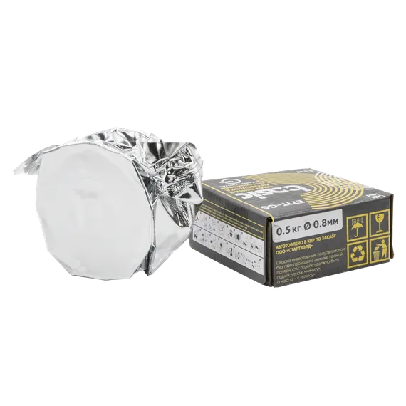 Проволока сварочная порошковая Basic E71T-GS д.0,8 (0,5кг) OSA START STB71805