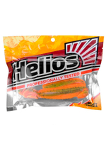 Виброхвост Helios Shaggy 5,12"/13 см Black & White 5шт. (HS-18-023)