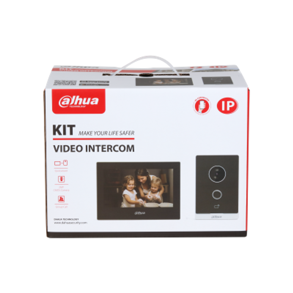 Комплект IP и Wi-Fi видеодомофона Dahua DHI-KTW04