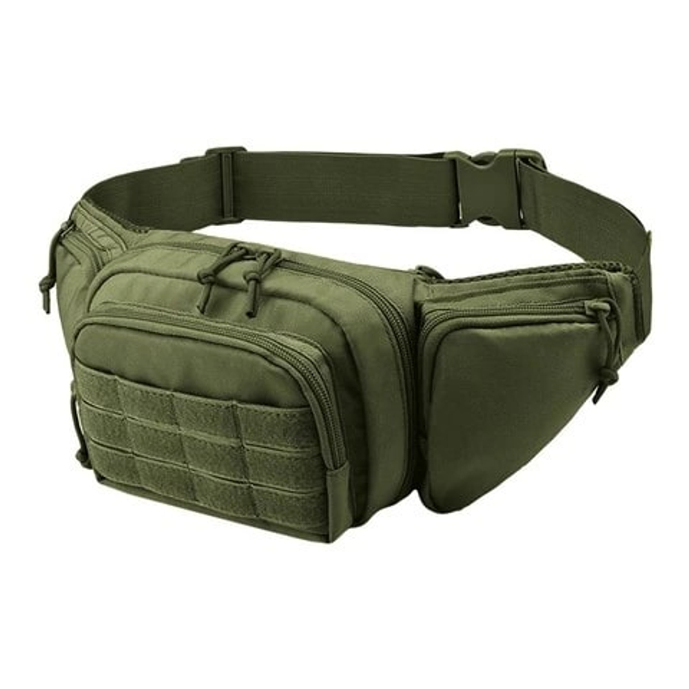 Сумка MOLLE  №723 тактическая на пояс для рыбаков и охотников(олива/песок)