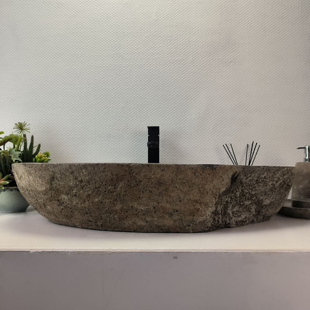 Раковина из речного камня RS-63640 (79*45*16) 0125