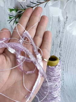 Пряжа для вязания травка пушистая реснички