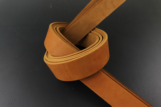 Ременная заготовка Коньяк гладкая 4мм+