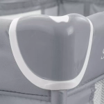 Манеж-кровать "Summer", 2 уровня, москитка, 2 кольца, (Indigo) (серый)