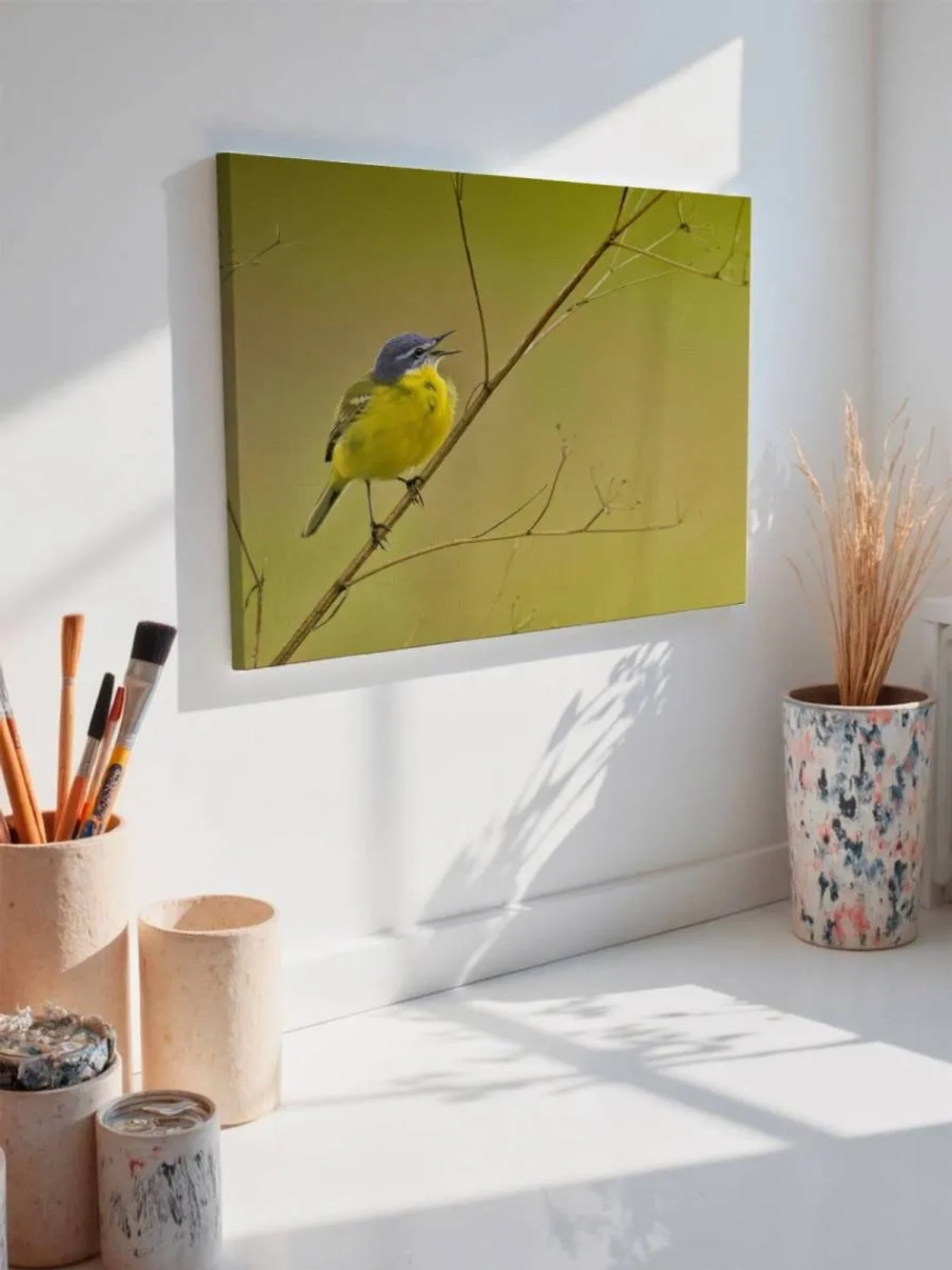 Картина на стену 40 X 50 Желтая птица
