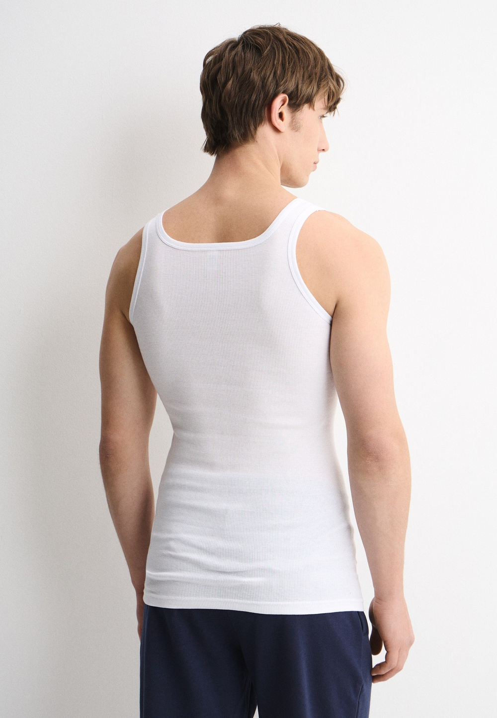 Майка мужская в рубчик