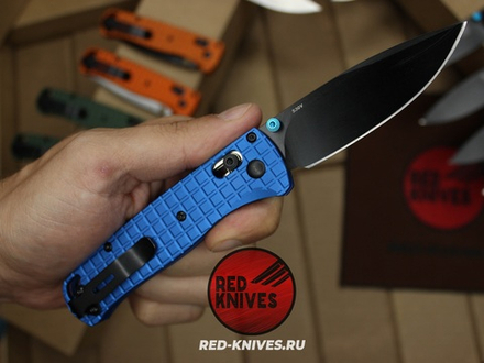Нож Benchmade 535 Алюминий Frag A+++ - синяя рук., черный клинок RK/Н65
