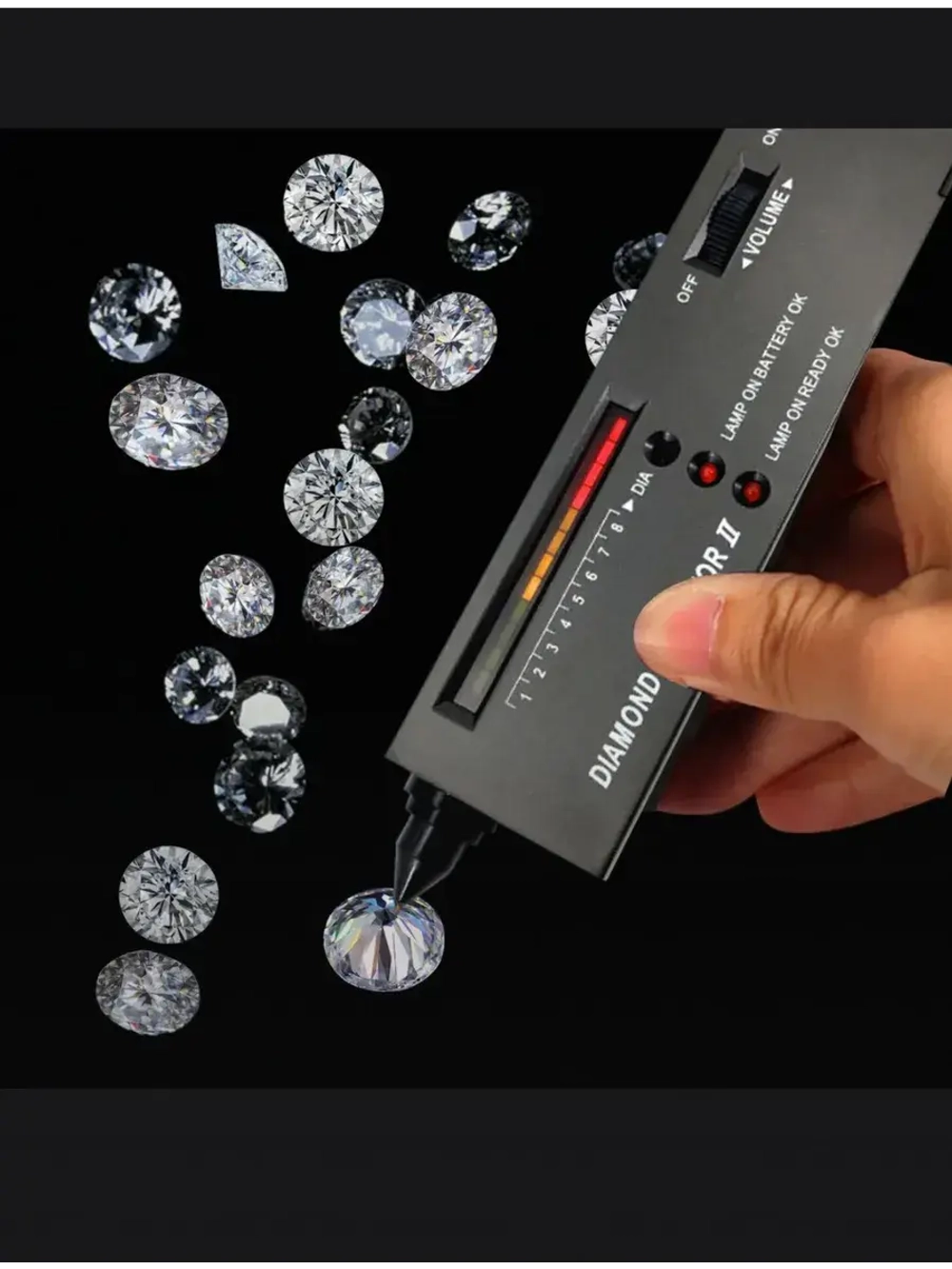 Серьги с муассанитами 1сt