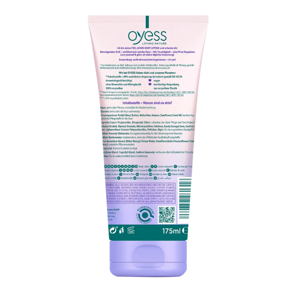 Лосьон для тела с расслабляющим ароматом OYESS Feel Good Soothing 175 мл ГЕРМАНИЯ