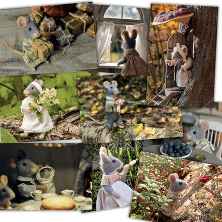 Мышки из книжки. 9 открыток