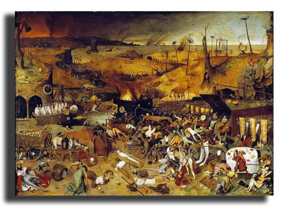 Репродукция "Питер Брейгель - Черная смерть"