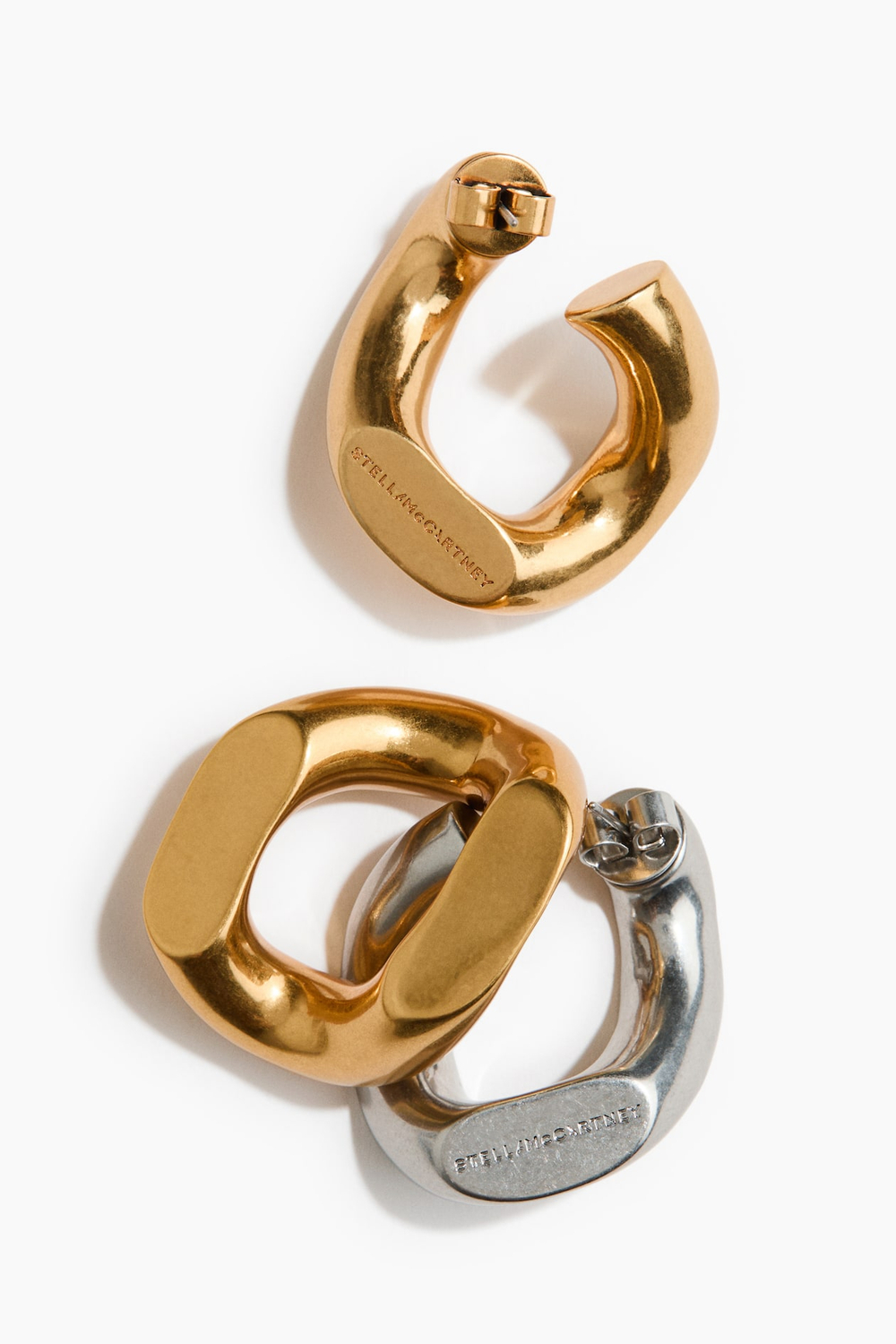 H&M - Stella McCartney Двухцветные серьги, золотой/серебряный