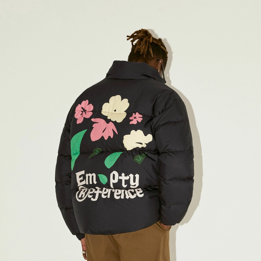 Пуховик ER "Flowers Logo" Down Jacket