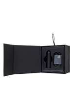 Черная перезаряжаемая вибропуля RealStick CALIBER - 7 см.