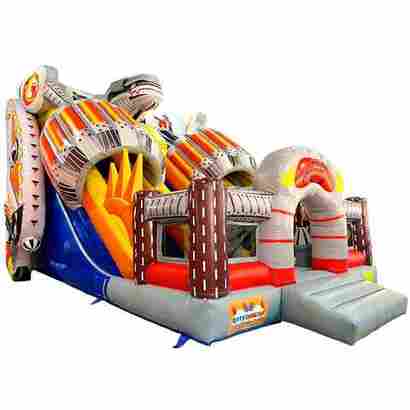 Коммерческий надувной батут «Робот» 8x6x6.5 м