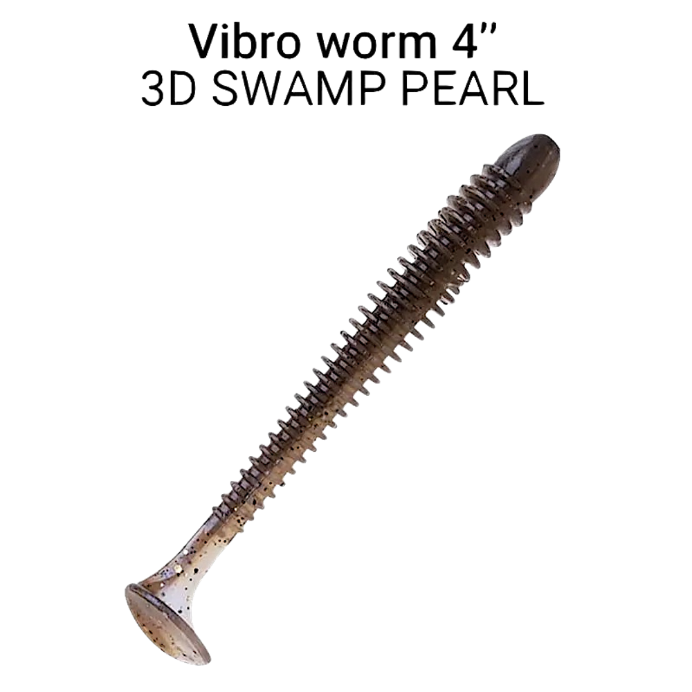 Мягкая приманка Crazy Fish Vibro Worm 4'' 10см 5шт 75-100 -