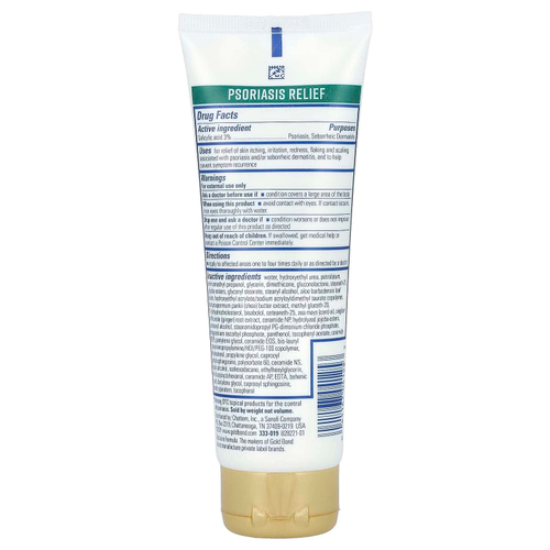 Gold Bond, лечебный крем для облегчения симптомов псориаза, максимальное действие, 113 г (4 унции)