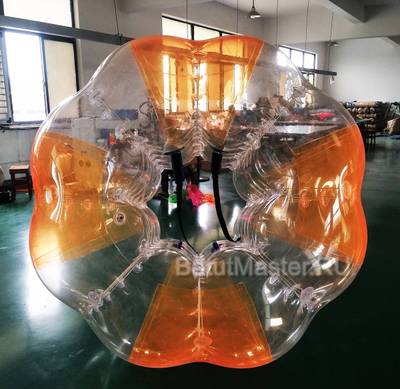 Бампербол «Прозрачно - оранжевый», ПВХ, диаметр 1,8 м