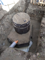 Септик Политим 1500 л./ 500 л. в сутки / 2-3 чел. / самотечный сброс (1450x1100x2200см;черный) - арт.560743