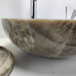 Раковина из оникса Bowl Grey Medium TinLip BO-60987 45*45*15