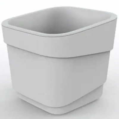 Горшок для цветов пластиковый 2,2л d-15,5см «Hills» молочный