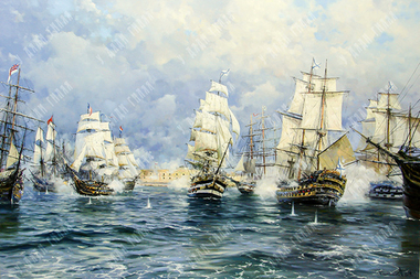 Плотников В. В.Оборона Севастополя. Холст, масло. 2020 г.