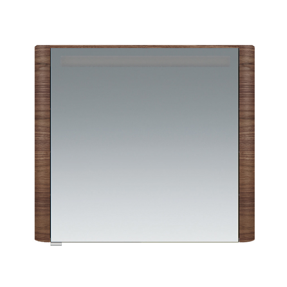 M30MCR0801NF Sensation, зеркало, зеркальный шкаф, правый, 80 см, с подсветкой, орех, текстурированна