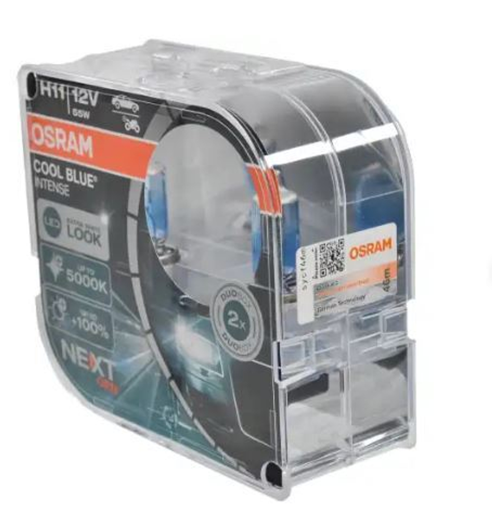 Автолампа H11 12V 55W Osram  +100% 5000K COOL BLUE intens (64211CBN-HCB_DuoBox) к-т ORIGINAL