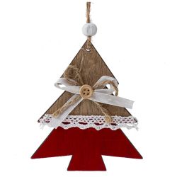 GAEM Изделие декоративное подвесное "Ангел/Ёлка/Звезда", L9 W1 H11,5 см, 3в.