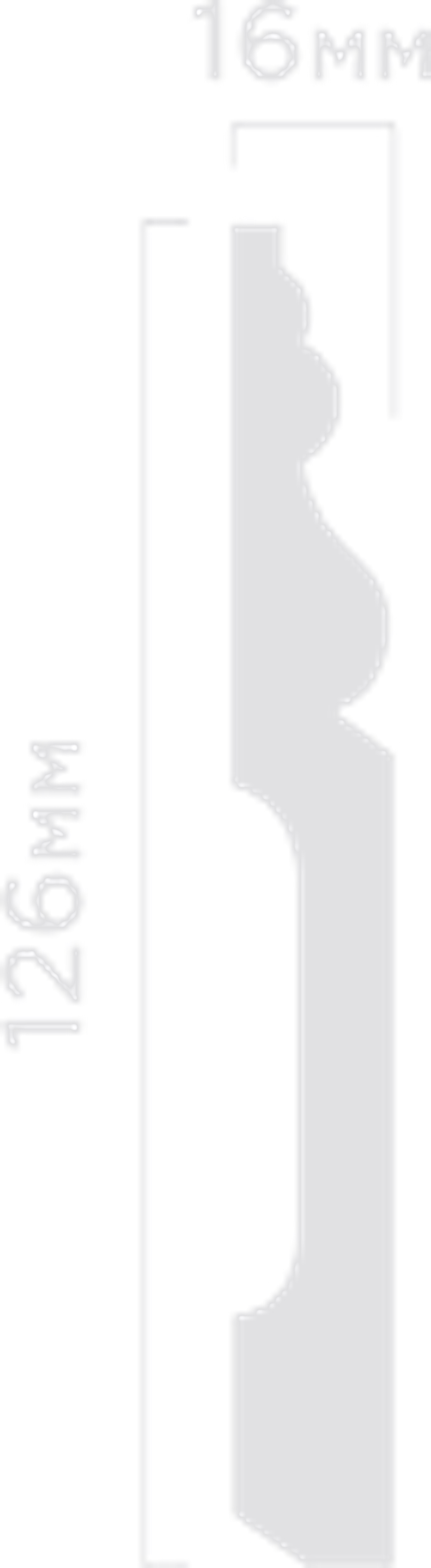 Плинтус HiWood, 126x16 мм