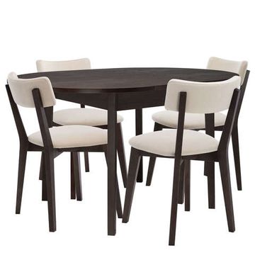 Обеденная группа Leset стол Говард 1Р и стулья Чейз Венге