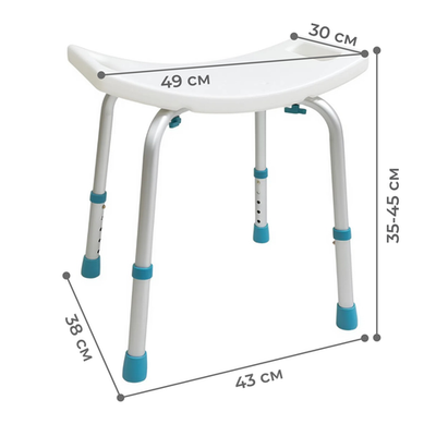 Стул для ванной комнаты MEGA-502-LUX Мега-Оптим