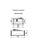 Вентилятор канальный RDF 600х350 центробежный 220В 4полюс ERA PRO