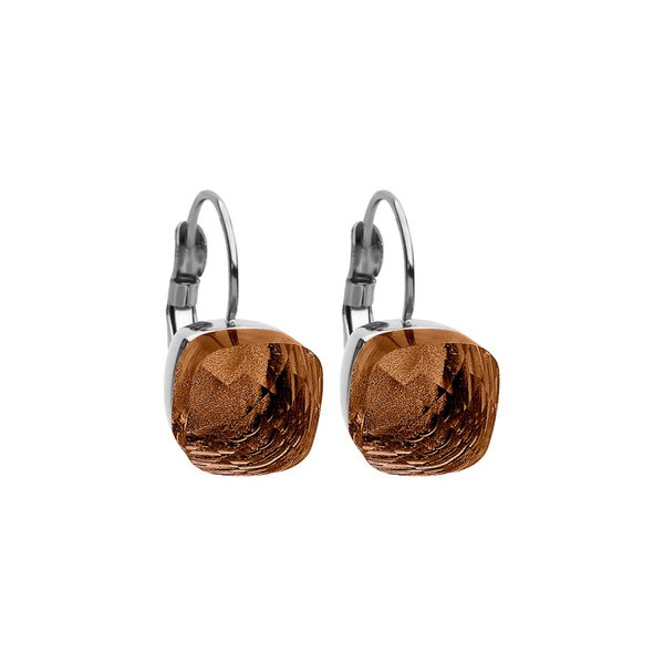 Серьги Qudo Firenze smoked topaz 304138 BR/S