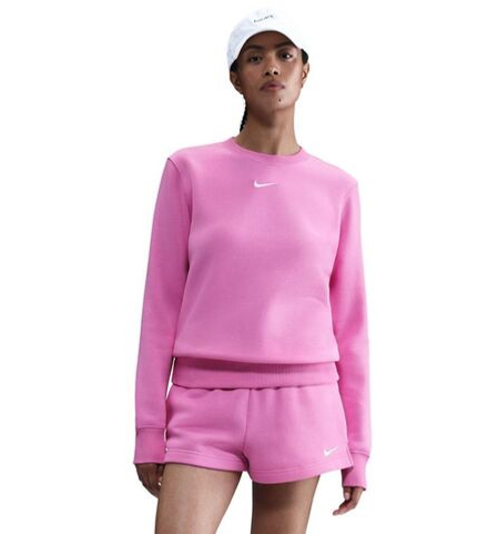Женская теннисная куртка Nike Sportwear Phoenix Fleece - playful pink/sail
