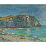 Постер с паспарту 30х40 см Репродукция с авторской картины маслом "Этрета"