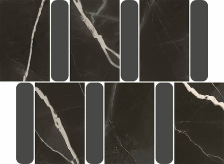 Мозаика STELLARIS BLACK MOSAICO ARGAN (600110000980)