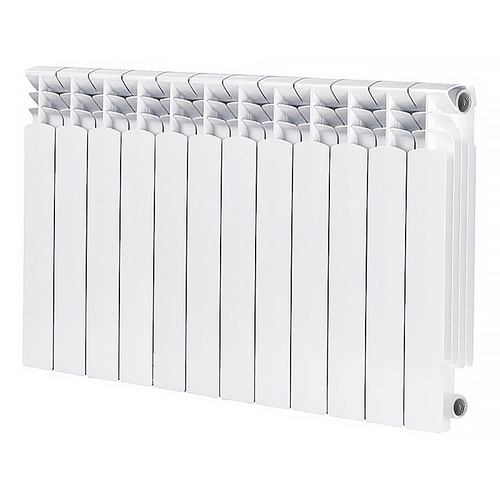 Радиатор биметаллический AZARIO BM500/100 12 секций, белый (BM500/100/12)