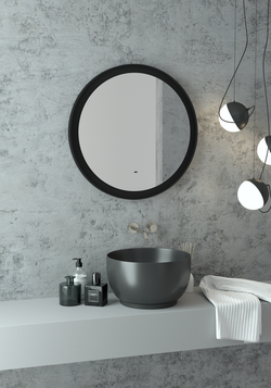 Зеркало "Planet Black Led" D 700 с бесконтактным сенсором