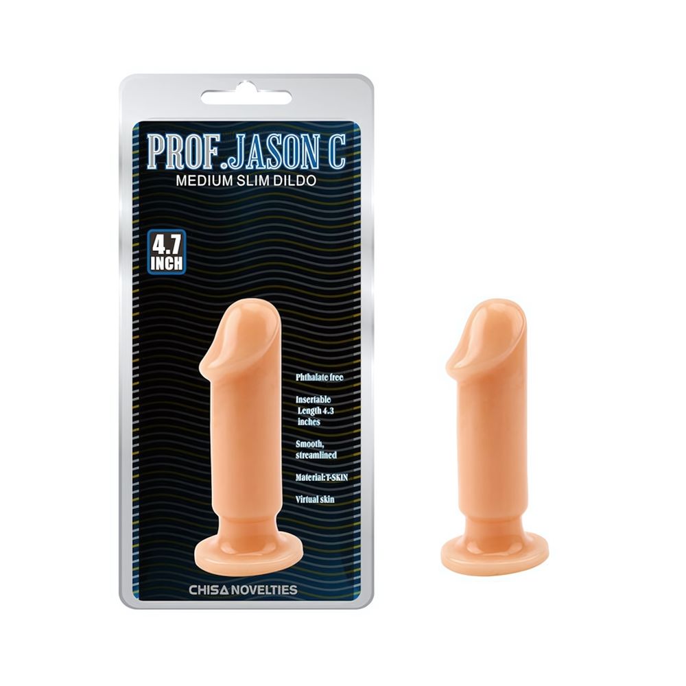 Телесный анальный плаг Medium Slim Dildo (Цвет: телесный)