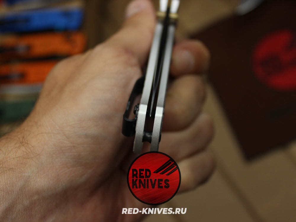 Нож Benchmade 535 Алюминий Frag A+++ - белая рук., черный клинок RK/Н64