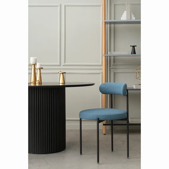 Стул Loter, темно-синее букле