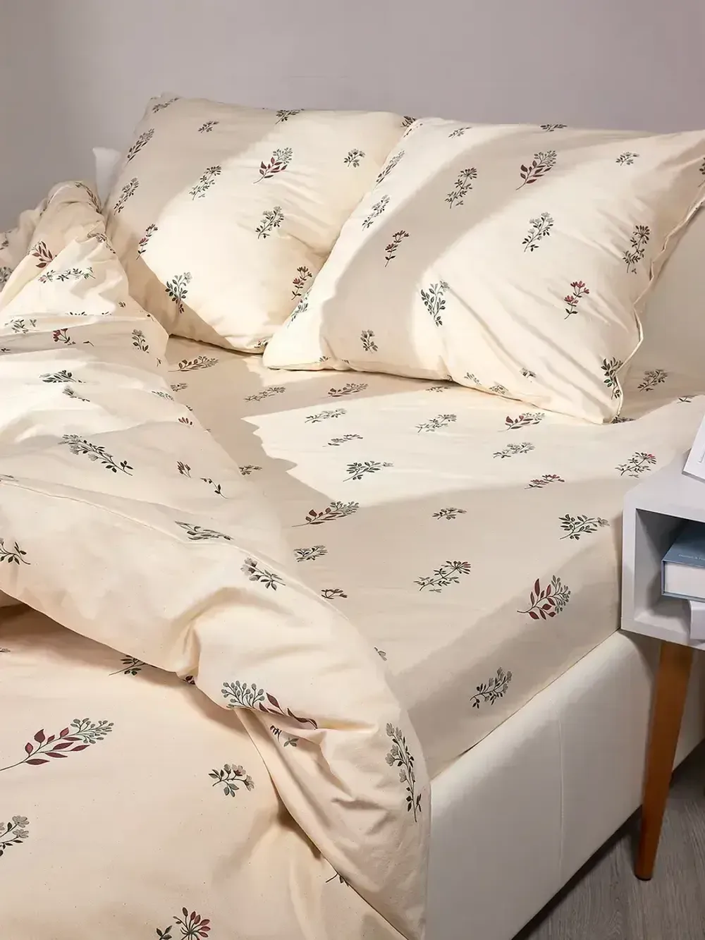 Наволочка комплект 2шт перкаль Сказка "Гербарий Эко" 70x70 см на молнии