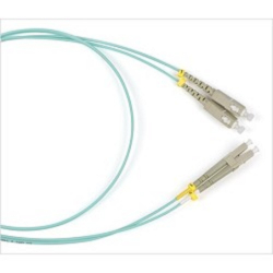 Патч-корд Hyperline FC-D2-503-LC / PR-LC / PR-H-3M-LSZH-AQ (FC-503-LC-LC-10G-3M) Патч-корд волоконно-оптический (шнур) MM 50 / ­125(OM3), LC-LC, duplex, LSZH, 3 м