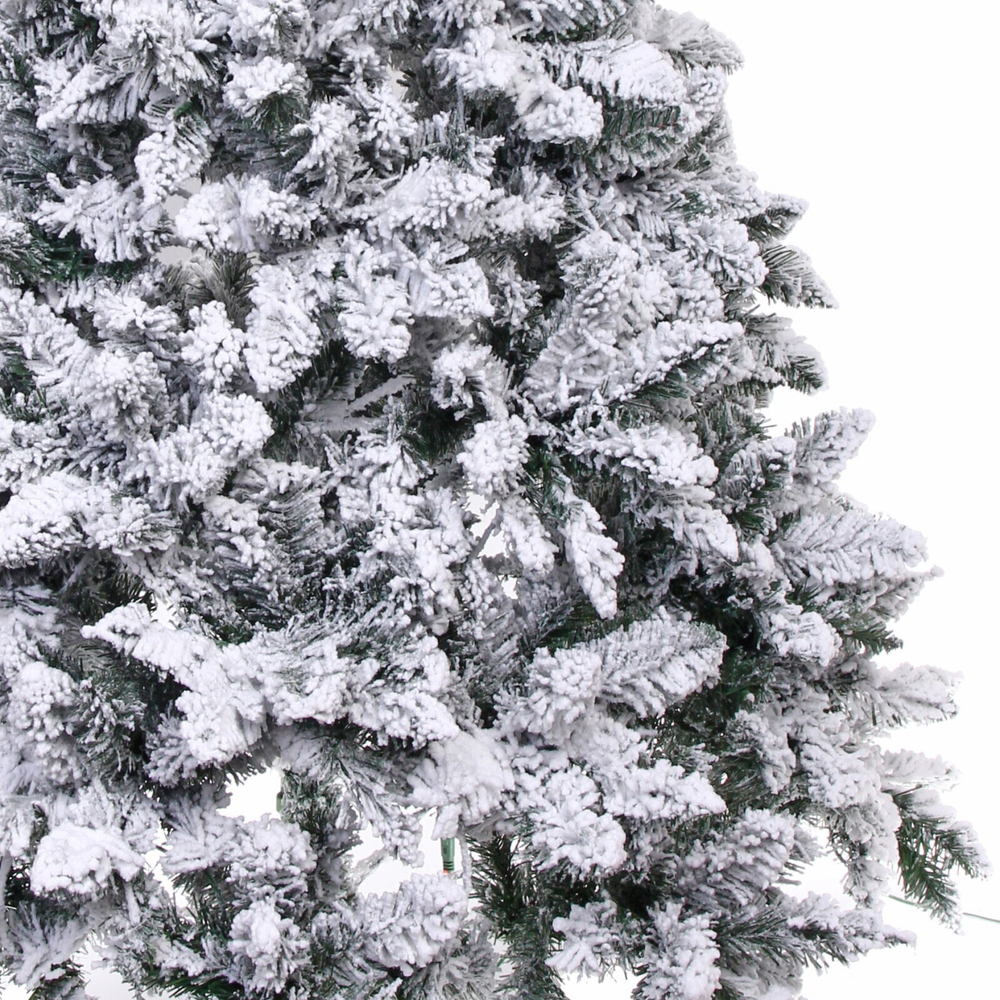 Ёлка «Снежные огни» 180 см, ПВХ с белым напылением 230 ламп LED (728 веток)