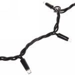 Гирлянда для улицы БАХРОМА «Мерцание» ш5м* в40/60см 180 ламп LED, черный провод, IP-65, Теплый белый (возможность соединения)