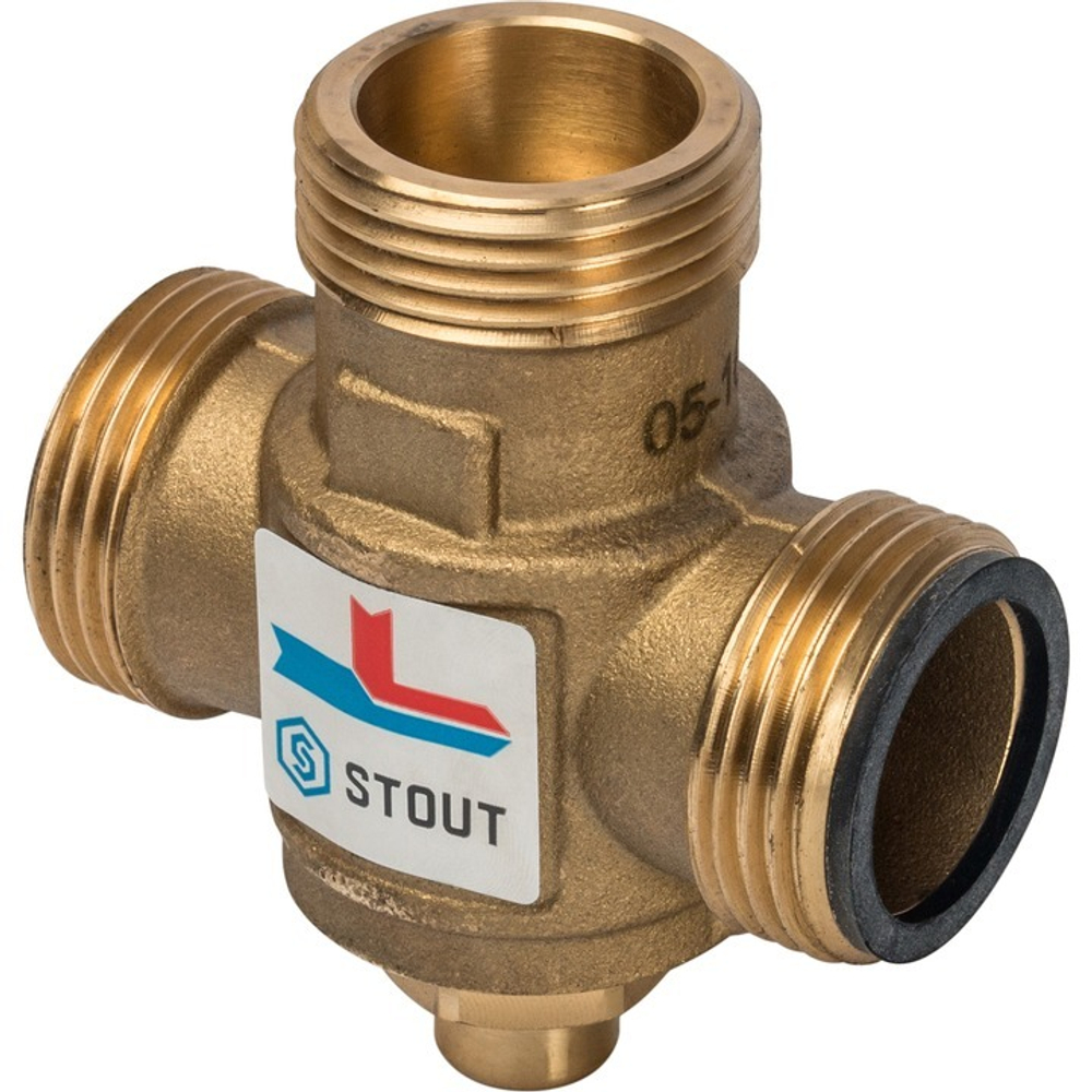 Термостатический смесительный клапан Stout G 1M-G 1 1/2 F-G 1M 70°С