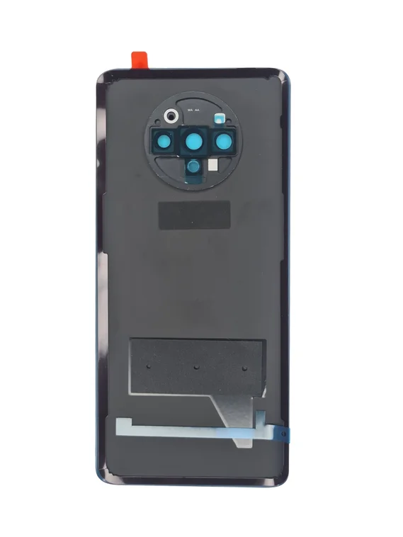 Задняя крышка для OnePlus 7T синяя (Nebula Blue) со стеклом камеры